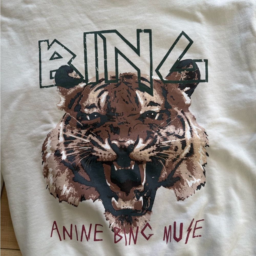 Anine Bing Women’s White Tiger Sweatshirt - Picture 3 of 8